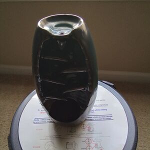 Black and Green Ceramic Vase